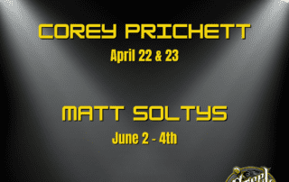 Poster of Guest Artist Corey Prichett